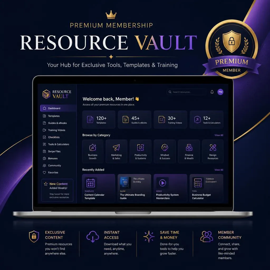 Premium Resource Vault Membership